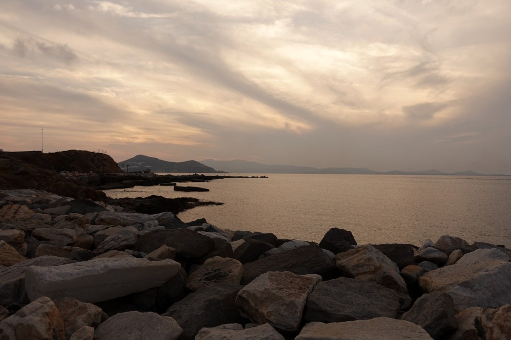 Le coucher de soleil sera moins impressionnant qu'hier mais très beau aussi.